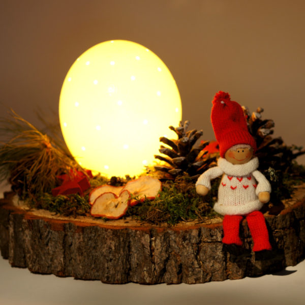 Deko-Ei - Baumscheibe beleuchtet