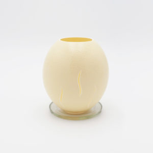Straußenei Lampe / Teelicht Flamme